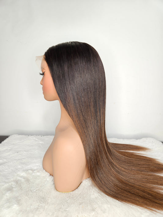 Bone Straight Brown tips