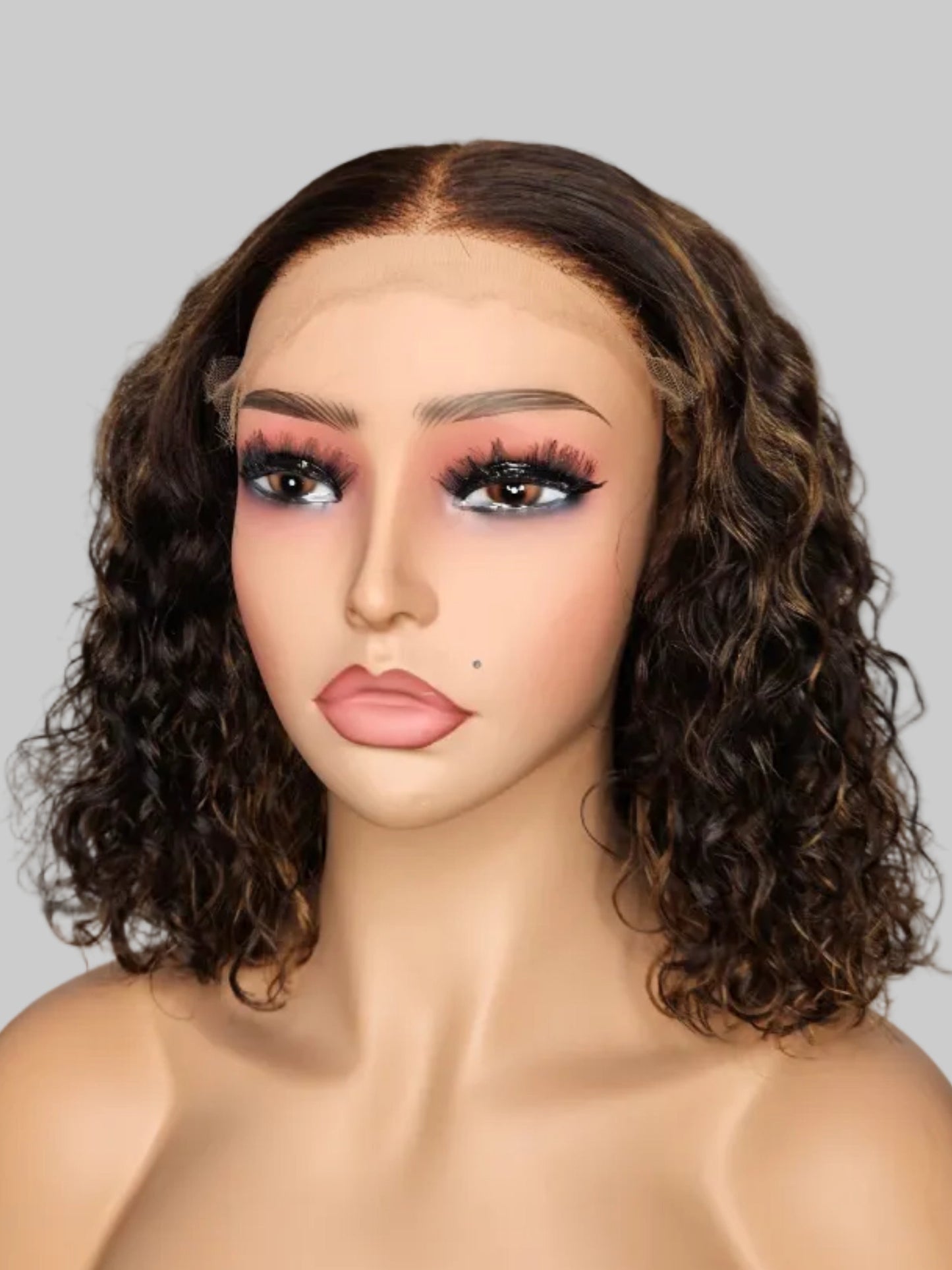 10” Curly Bob Wig – 5×5 Closure