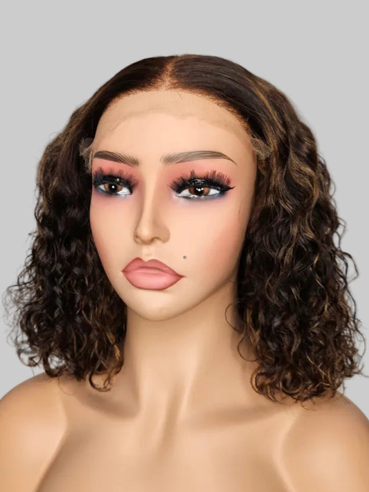10” Curly Bob Wig – 5×5 Closure