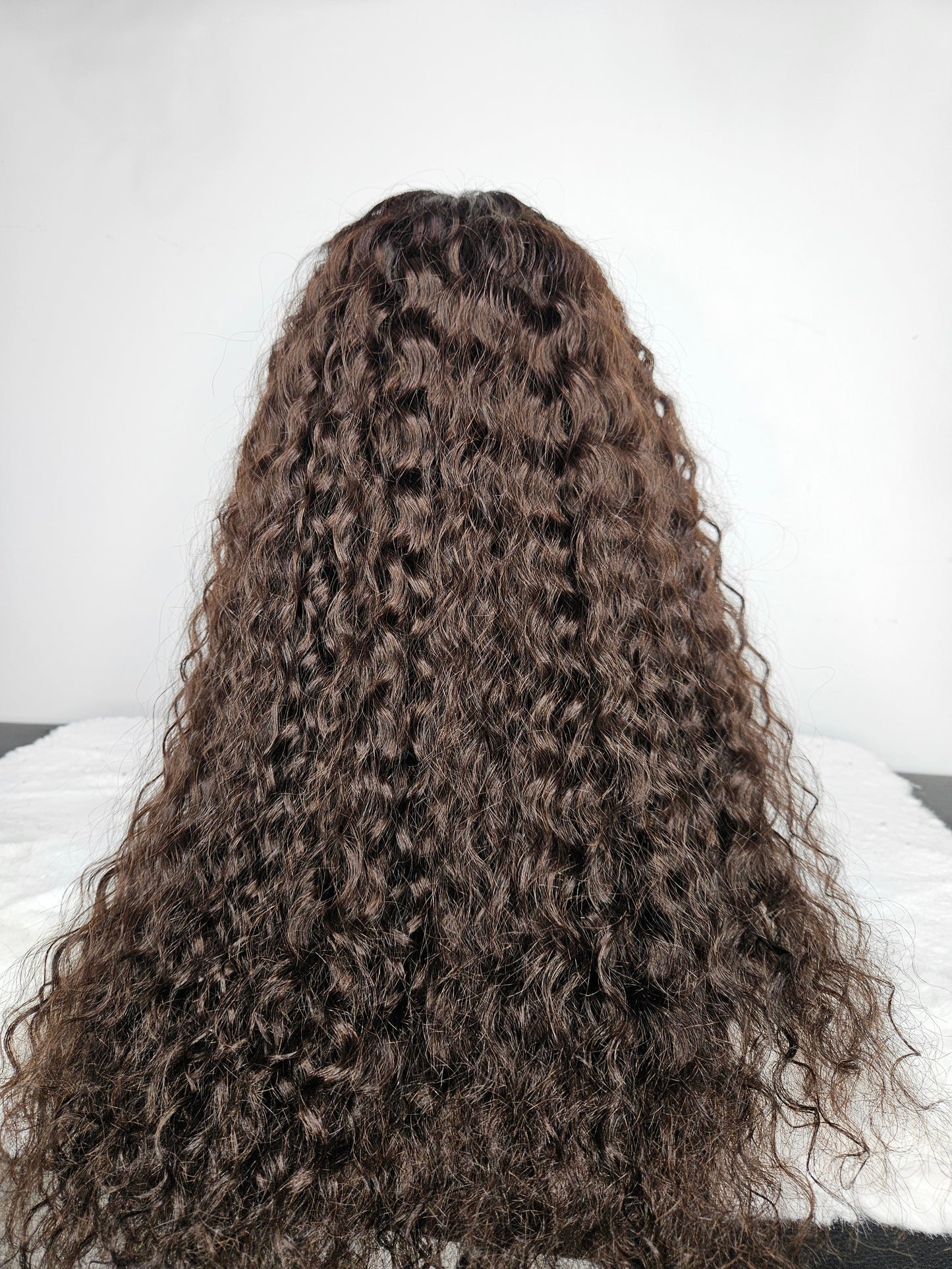 22” Deep Wave Wig – 5×5 HD Closure | Dark Brown