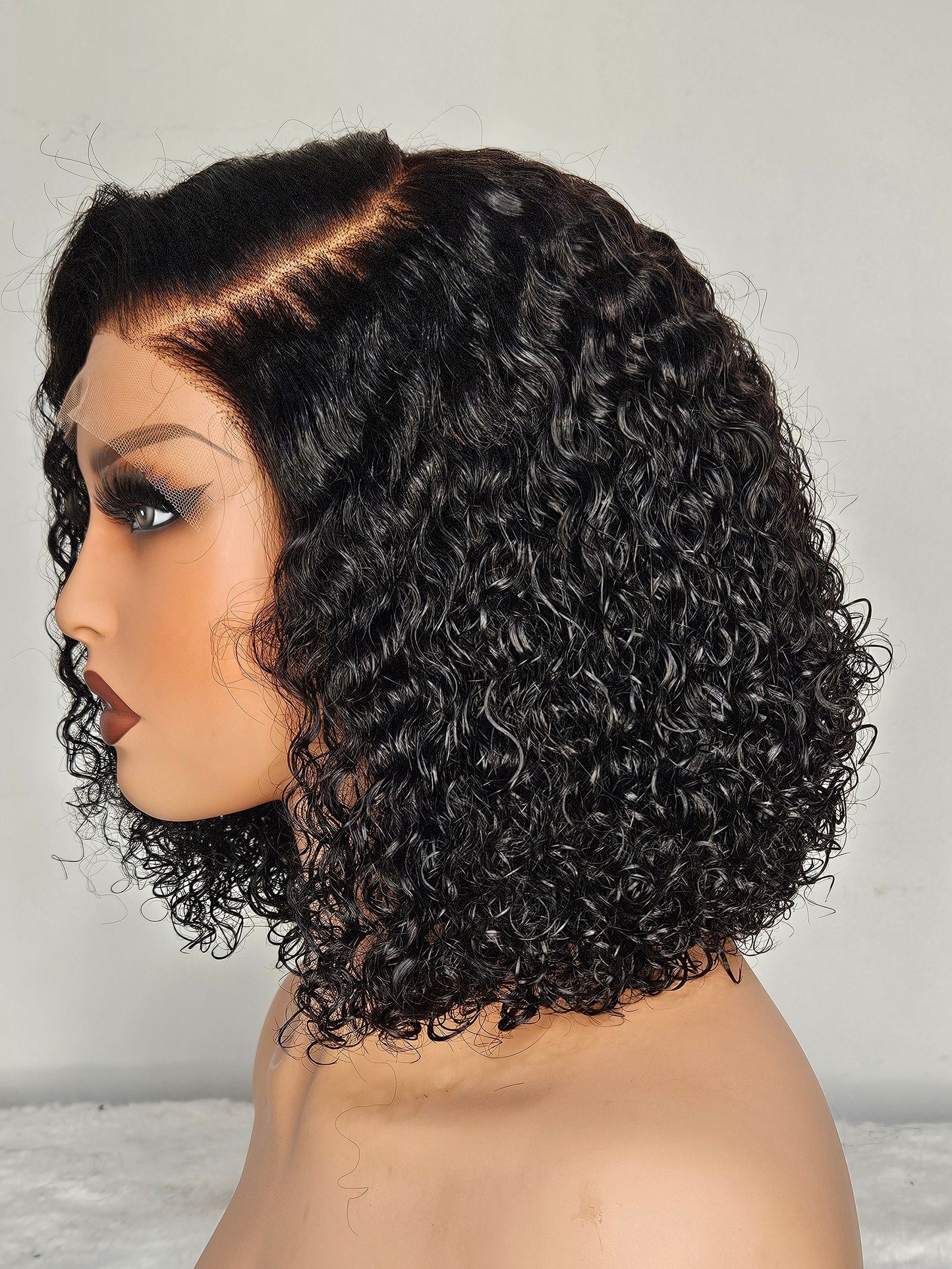 10” Pixie Curl Wig – 5×5 HD|Closure| Natural Black