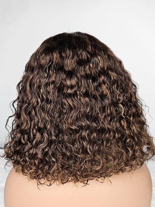 10” Curly Bob Wig – 5×5 Closure